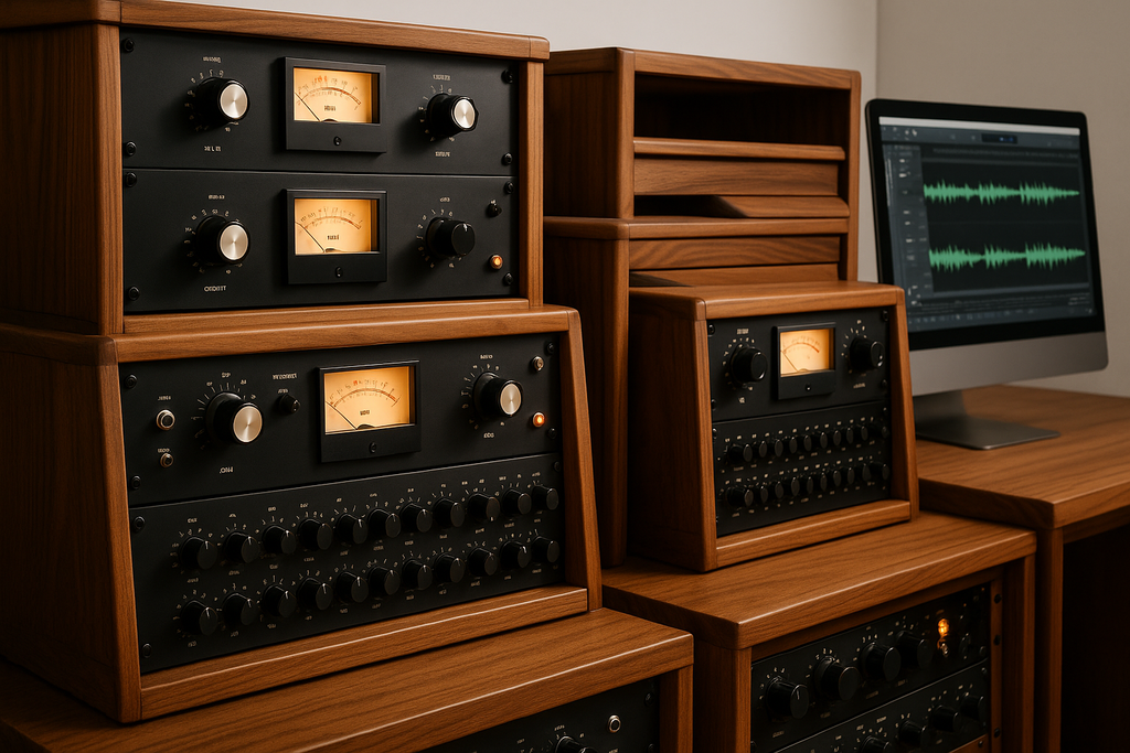 get better wood-like furnishing, and focus more on the gear, the analog gear is fit in the furnishing